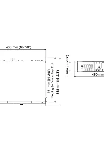 yamaha雅马哈PX Series Dimensions